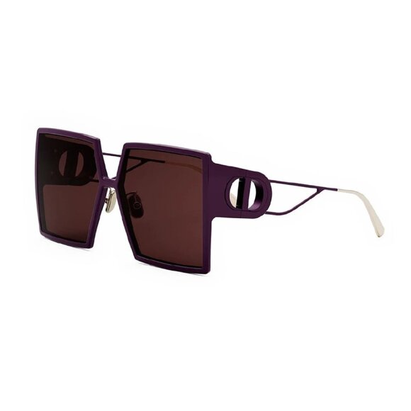 NEW DIOR SUNGLASSES, BURGUNDY WOMEN SQUARE DIOR 30MONTAIGNE SU 60D0 - Picture 1 of 3